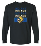 North Side High School INDIANS Repeat Long Sleeve