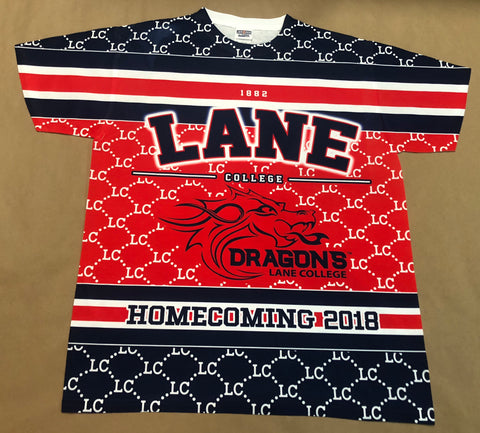Lane College 2018 Homecoming Shirt Front & Back
